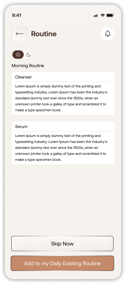Vellaya AI skincare scan flow with camera guidance for skin analysis